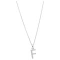 Smart Jewel - Kette Buchstabe F mit Zirkonia Steine, Silber 925 Ketten Silber Damen