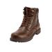 Extra Wide Width Men's Boulder Creek™ Zip-up Work Boots by Boulder Creek in Dark Brown (Size 16 EW)