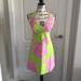 Lilly Pulitzer Dresses | Lilly Pulitzer Dress. Nwot | Color: Green/Pink/White | Size: 4