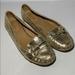 Kate Spade Shoes | Kate Spade Laura Platino Metallic Nappa Loafers | Color: Gold | Size: 9