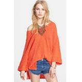 Free People Sweaters | Free People "You Found Me" Oversized Sweater | Color: Orange | Size: L