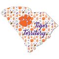 Clemson Tigers 12'' Floral State Sign