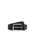 BOSS Mens Clorio Sz30 Italian-made woven belt with leather trims