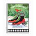 The Holiday Aisle® Traditional Happy Holidays Winter Season Skating Design by Andrea Tachiera - Graphic Art Print in Brown | Wayfair