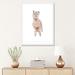 East Urban Home Llama Silly by Wandering Laur - Graphic Art Print Paper/Metal in Brown | 32 H x 24 W x 1 D in | Wayfair