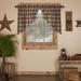 Loon Peak® Castlekeep Plaid Cotton 72" Window Valance in Woodland Brown/Khaki 100% Cotton in White | 36 H x 72 W x 3.25 D in | Wayfair