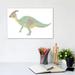 East Urban Home Parasaurolophus Pencil Drawing w/ Digital Color by Alice Turner - Graphic Art Print Canvas in Green | 8 H x 12 W x 0.75 D in | Wayfair