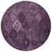 Indigo 72 x 0.31 in Area Rug - Etta Avenue™ Alora Geometric Hand Tufted Wool Purple Area Rug Wool | 72 W x 0.31 D in | Wayfair