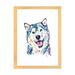 East Urban Home Siberian Husky by Lisa Whitehouse - Graphic Art Print Paper, Wood in Blue/Green/White | 24 H x 16 W x 1 D in | Wayfair