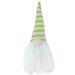 Northlight Seasonal 7.5" Lime Green & White Striped Hat Spring Gnome, Faux Fur | 7 H x 3 W x 2.25 D in | Wayfair 32815958