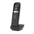 Gigaset AS690HX - DECT-Mobilteil mit Ladeschale – hochwertiges Schnurloses Telefon für Router und DECT-Basis - Fritzbox-kompatibel - kontrastreiches Display - brillante Audioqualität, schwarz