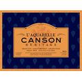 CANSON Héritage Aquarellblock rundumgeleimt, 23 x 31 cm, 12 Blatt, 640 g/m², Feinkorn