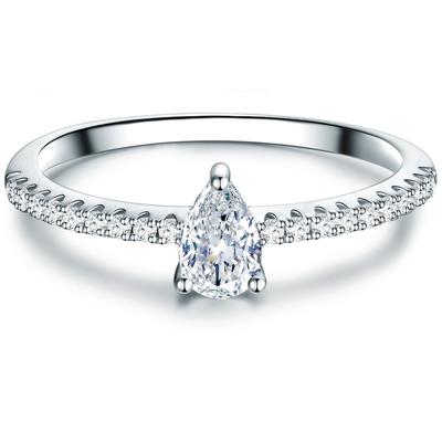 Trilani Ring Sterling Silber Zirkonia in 56 Damen Image