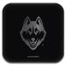 Black UConn Huskies Fast Charging Glass Wireless Charge Pad