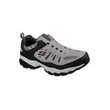 Men's SKECHERS® After Burn-Memory Fit Shoes by Skechers in Grey Black (Size 9 1/2 M)