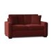 Wade Logan® Anastase 64" Square Arm Loveseat w/ Reversible Cushions in Red | 36 H x 64 W x 39 D in | Wayfair DDA9FC2716E64B809525EB3BE93B613D