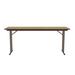 Correll, Inc. 72" L Fixed Height Off-Set Leg Seminar Particle Board Core High Pressure Training Table w/ Leg Glides in Brown/Gray | Wayfair