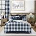 Gracie Oaks Rothana Coverlet Set Polyester/Polyfill/Cotton Percale in Blue/Navy | California King Coverlet + 2 Shams | Wayfair