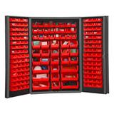 WFX Utility™ Tyl 72" H x 48.13" W x 24.56" D Bin Cabinet, Wood in Red | 72 H x 48.13 W x 24.56 D in | Wayfair 5D92EA0E7BDE4229AA917A1D0ADF3427