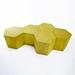 Hammers and Heels Solid Wood Block Coffee Table Wood in Yellow | 16 H x 20 W x 17.3 D in | Wayfair 20HIVEBR