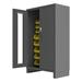 WFX Utility™ Ornithogalum 78" H x 48.13" W x 24" D Electronic Cabinet, Wood in Gray/Yellow | 78 H x 48.13 W x 24 D in | Wayfair