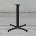 Amerivend Works 28" Cross Base Table Base Cast Iron in Black/Gray | 28 H in | Wayfair SS3636-BLK