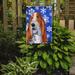 The Holiday Aisle® Winter Snowflakes Holiday 2-Sided Garden Flag, Polyester in Orange/Gray/Blue | 15 H x 11 W in | Wayfair