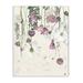 Stupell Industries Hanging White & Purple Flowers over Neutral Beige by Grace Popp - Painting Print Wood in Brown | 19 H x 13 W x 0.5 D in | Wayfair