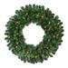 The Holiday Aisle® Deluxe Lighted PVC & PE Blend Wreath Traditional Faux, Metal in White | 36 H x 36 W x 4 D in | Wayfair