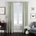 The Tailor's Bed 100% Cotton Ticking Stripe Room Darkening Rod Pocket Single Curtain Panel 100% Cotton in Green/Blue | 132 H in | Wayfair