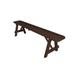 Loon Peak® Guernsey Wood Bench Metal in Brown | 17 H x 70 W x 11 D in | Wayfair 72B6FF779F794678893D2605B4FE033A