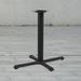 Amerivend Works 27.95" Cross Base Table Base Cast Iron in Black | 27.95 H in | Wayfair SS2430-BLK