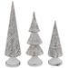 The Holiday Aisle® Carved Pattern Trees - Set of 3 Resin | 3.5 H x 3.5 W x 13.1 D in | Wayfair 01CA08D7F4B34B889499C488C5C9451E