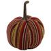 The Holiday Aisle® Allover Striped Fabric Weighted Pumpkin | 8.3 H x 6.7 W x 6.7 D in | Wayfair 537AB667B68747878A00B3718ADF13EA