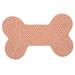 Tucker Murphy Pet™ Mcculloch Pet Indoor/Outdoor Door Mat Plastic in Orange/White/Brown | Bone 1'10" W x 2'10" L | Wayfair