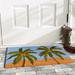 Bay Isle Home™ Alvie Island Breeze 29 in. x 17 in. Non-Slip Outdoor Door Mat Synthetics in Blue/Brown | Wayfair 392E8A19F41E43518EA59C2D83AD8AE7