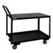 Durham Manufacturing Low Deck Service Truck Cart Metal in Black | 40.69 H x 36.38 W x 18.25 D in | Wayfair LDO-183040-2-4PU-08T