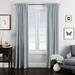 The Tailor's Bed 100% Cotton Ticking Stripe Room Darkening Rod Pocket Single Curtain Panel 100% Cotton in Green/Blue | 96 H in | Wayfair