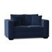 Sofas to Go Juliet 64" Square Arm Sofa Bed w/ Reversible Cushions Polyester in Blue | 38 H x 64 W x 39 D in | Wayfair FG-JAMI-LB-TON-IND