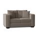 Sofas to Go Juliet 64" Square Arm Sofa Bed w/ Reversible Cushions Polyester in Brown | 38 H x 64 W x 39 D in | Wayfair FG-JAMI-LB-GIO-SHI