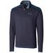 Men's Cutter & Buck Navy Penn State Nittany Lions Big Tall Evergreen Reversible Quarter-Zip Pullover Jacket