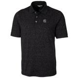 Men's Cutter & Buck Black South Carolina Gamecocks Big Tall Advantage Space Dye Polo