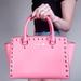 Michael Kors Bags | Michael Kors Selma Studded Saffiano Satchel | Color: Orange/Pink | Size: Os