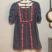 Urban Outfitters Dresses | Embroidered Mini Dress | Color: Blue/Red | Size: S