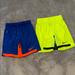 Nike Bottoms | 2 Pairs Of Nike Boys Size Xs/6 Athletic Shorts | Color: Blue/Yellow | Size: Xsb