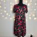 Lularoe Dresses | Lularoe Carly Swing Dress Size Medium | Color: Black/Pink | Size: M