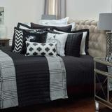 "Houndstooth 106"" x 92"" Comforter ( Houndstooth In King ) - Rizzy Home CFSBT1282BKWH1692"