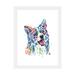 East Urban Home Border Collie by Lisa Whitehouse - Picture Frame Graphic Art Print on Paper in Blue/Pink | 24 H x 16 W x 1 D in | Wayfair