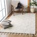 White 60 x 0.39 in Indoor Area Rug - Dakota Fields Geometric Hand Tufted Wool Ivory Area Rug Wool | 60 W x 0.39 D in | Wayfair