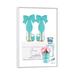 East Urban Home Teal Perfume Set III by Amanda Greenwood - Print Canvas/Metal in Blue/Green/White | 60 H x 40 W x 1.5 D in | Wayfair